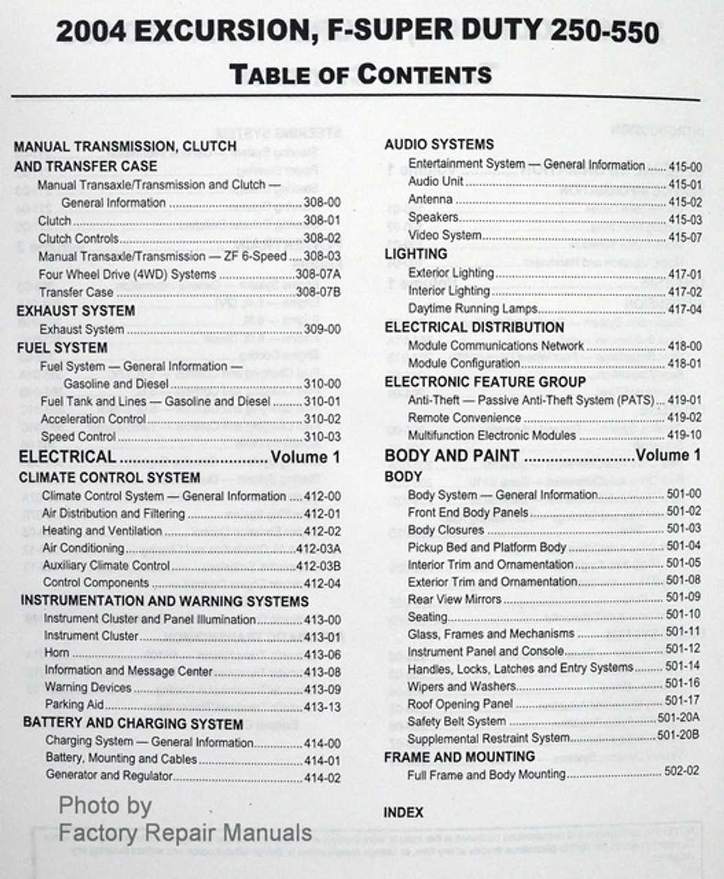 2004 ford f250 owners manual