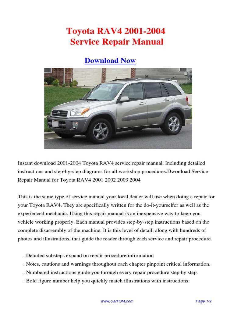 2004 rav4 owners manual