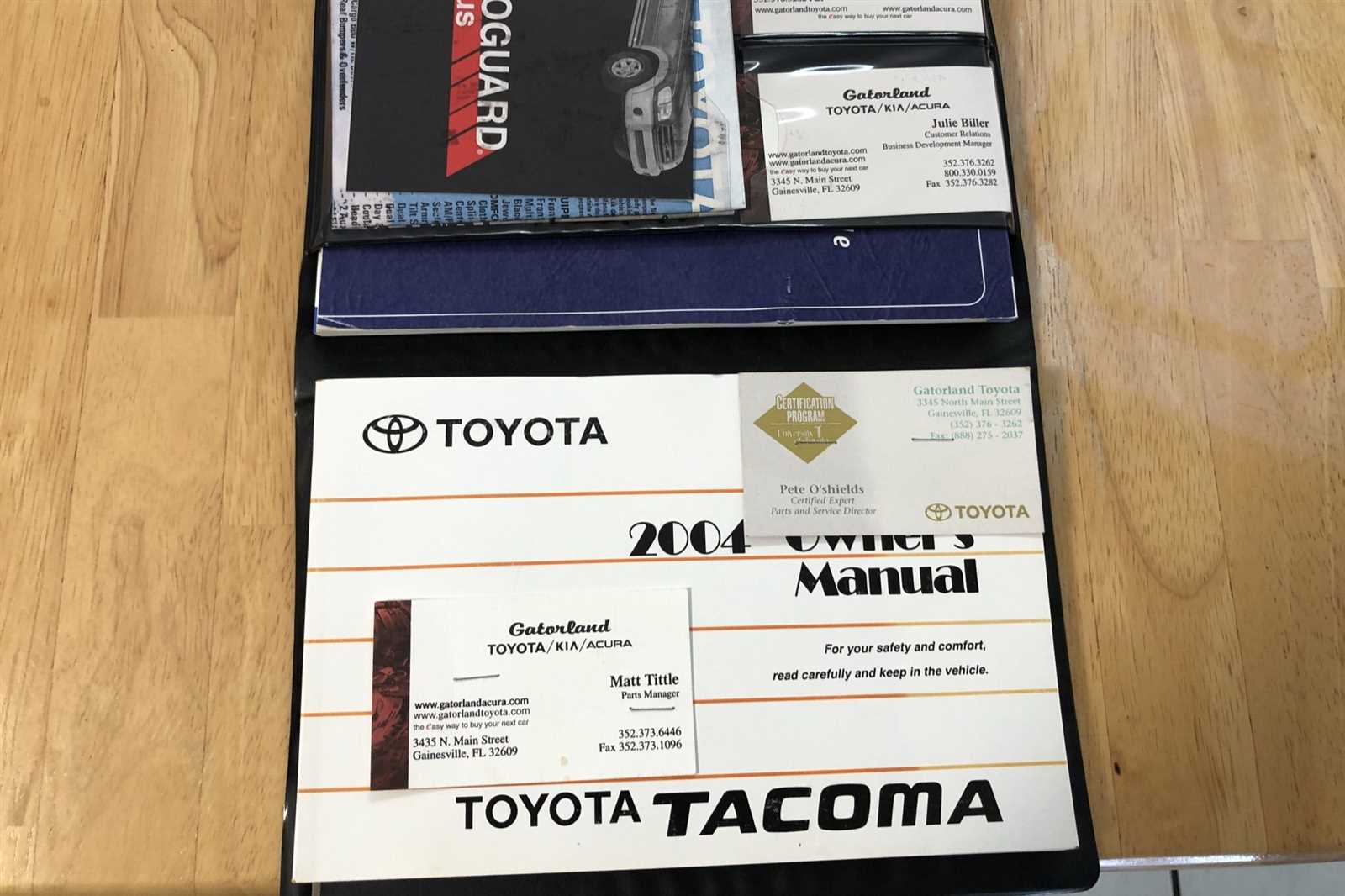 2004 tacoma owners manual