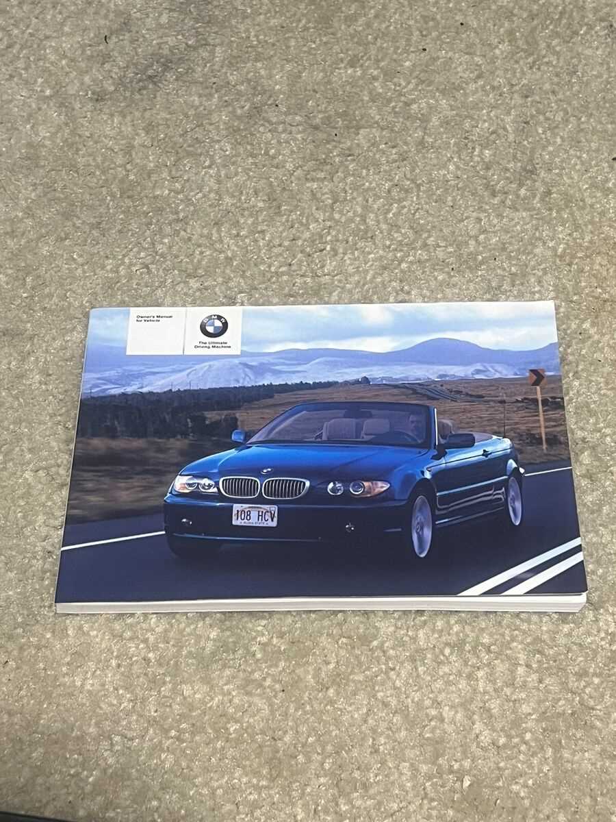 2005 bmw 330ci convertible owners manual