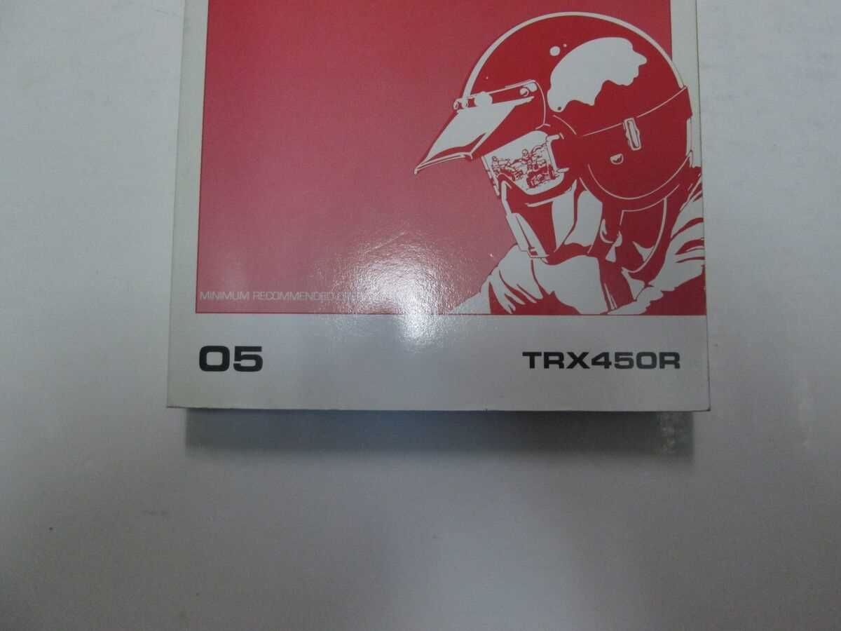 2005 honda trx450r owners manual