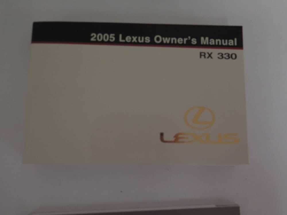 2005 lexus rx330 owners manual