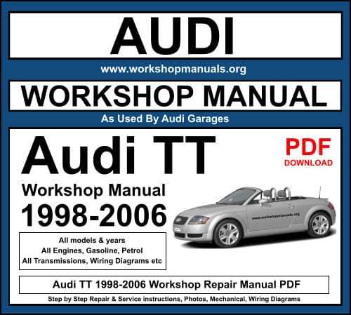 2005 audi tt owners manual