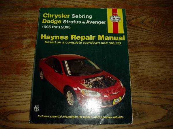 2005 chrysler sebring owners manual