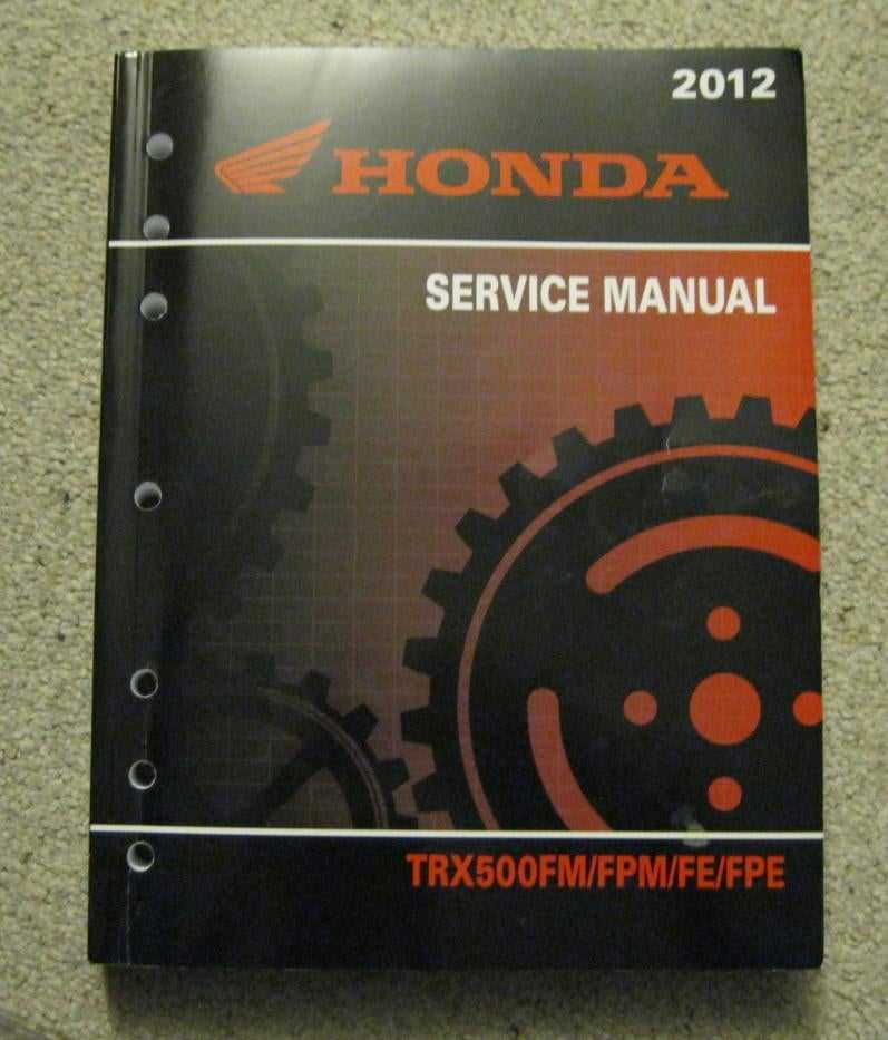 2005 honda foreman 500 owners manual