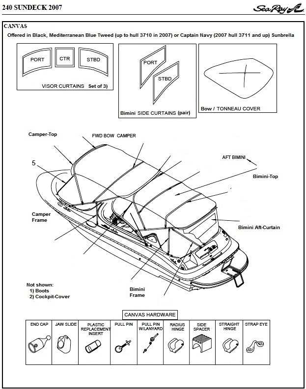 2005 sea ray 240 sundeck owners manual