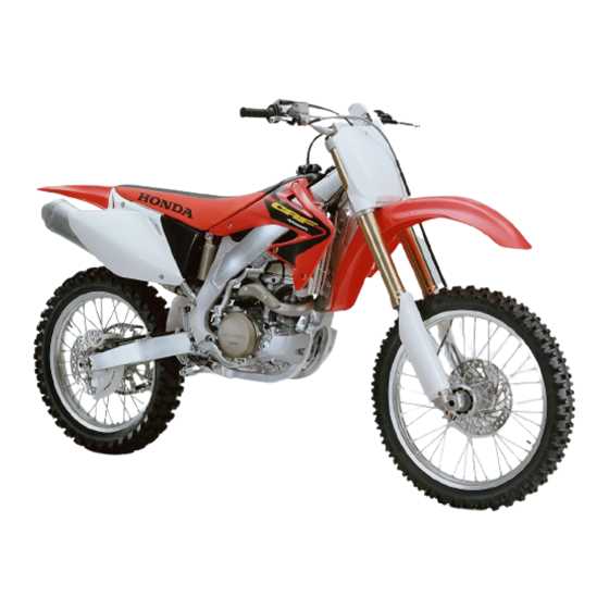 2006 crf450r owners manual