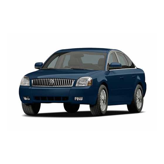 2006 mercury montego owners manual