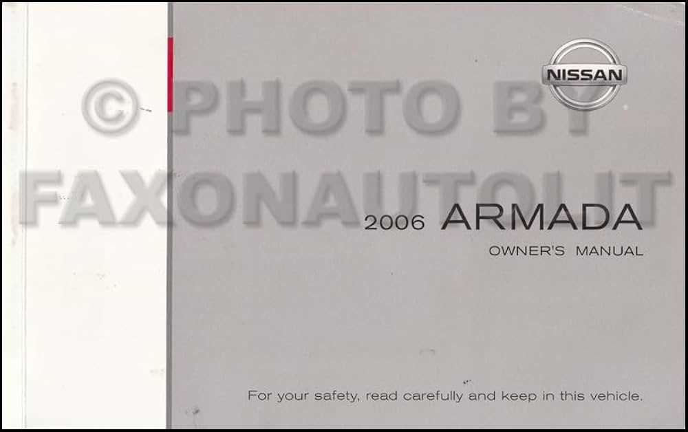 2006 nissan armada owners manual