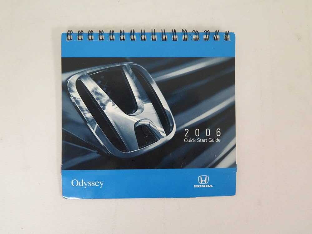 2006 honda odyssey touring owners manual