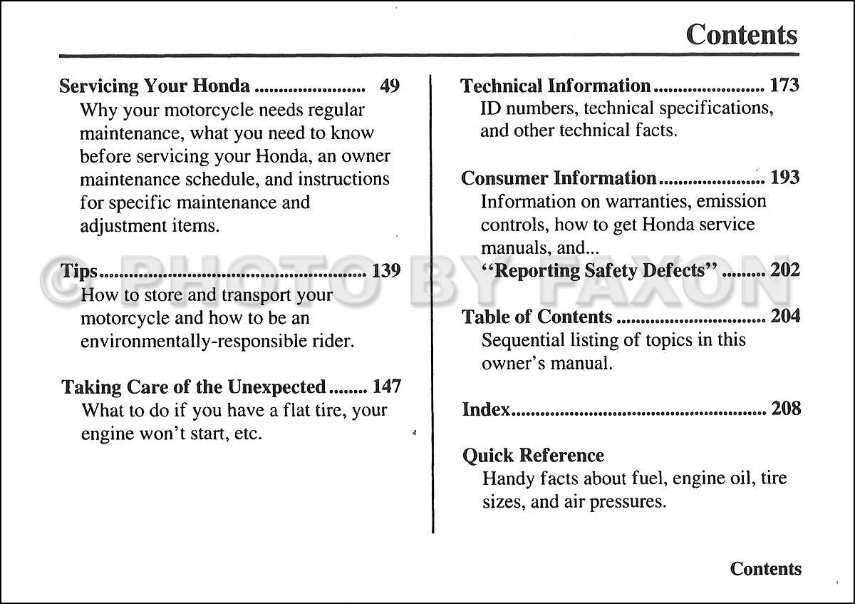 2006 honda shadow sabre 1100 owners manual