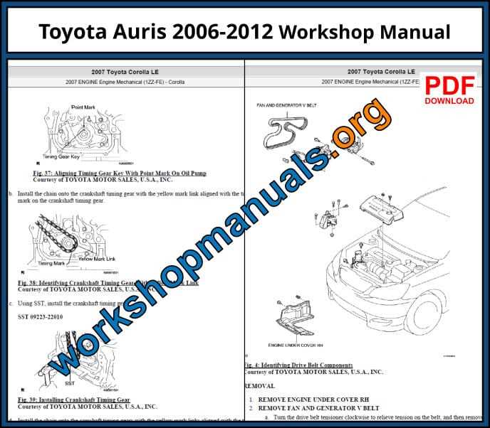 2006 toyota corolla le owners manual