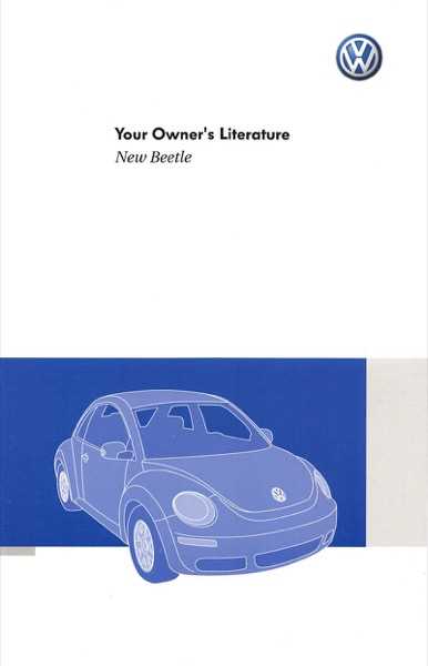 2006 vw beetle owners manual