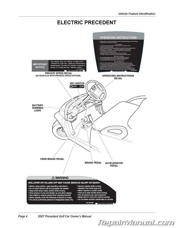 2007 club car owners manual