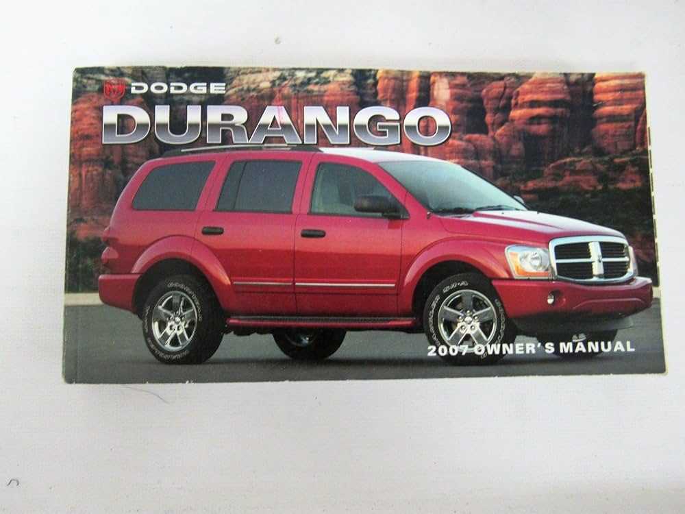 2007 dodge durango owners manual