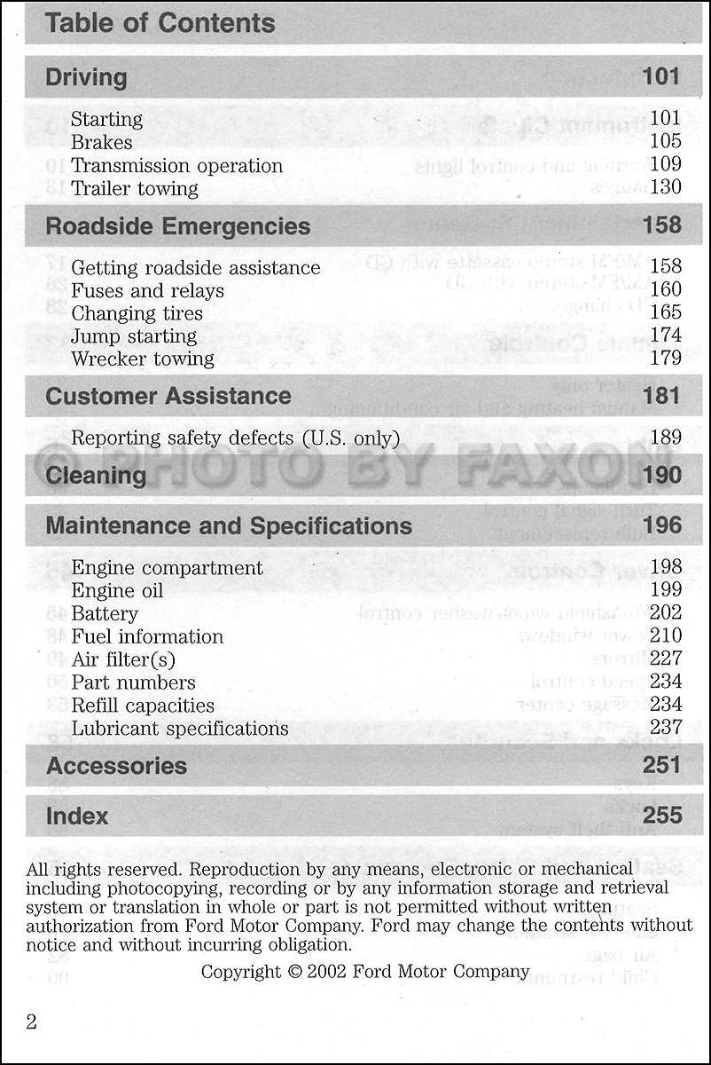 2007 ford f250 owners manual