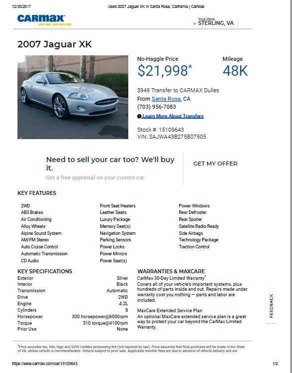 2007 jaguar xk owners manual