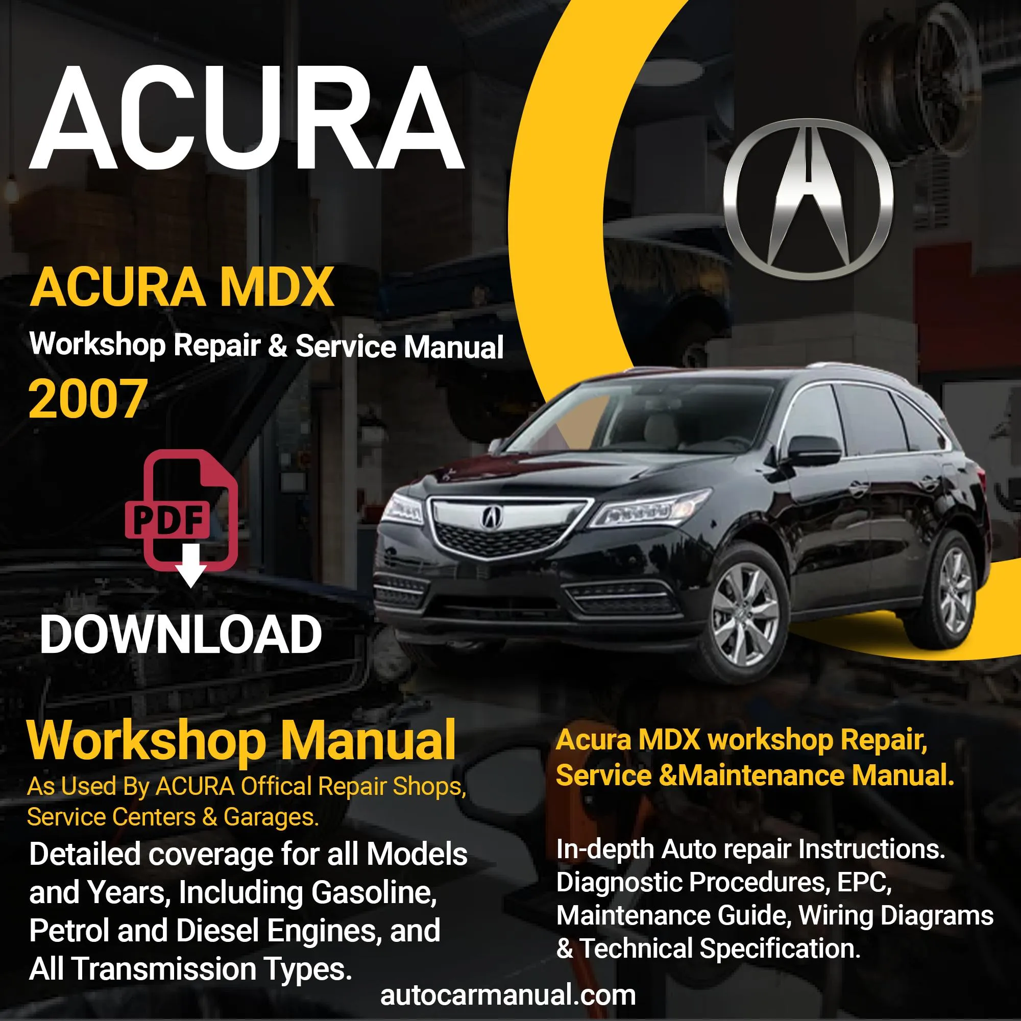 2007 mdx owners manual