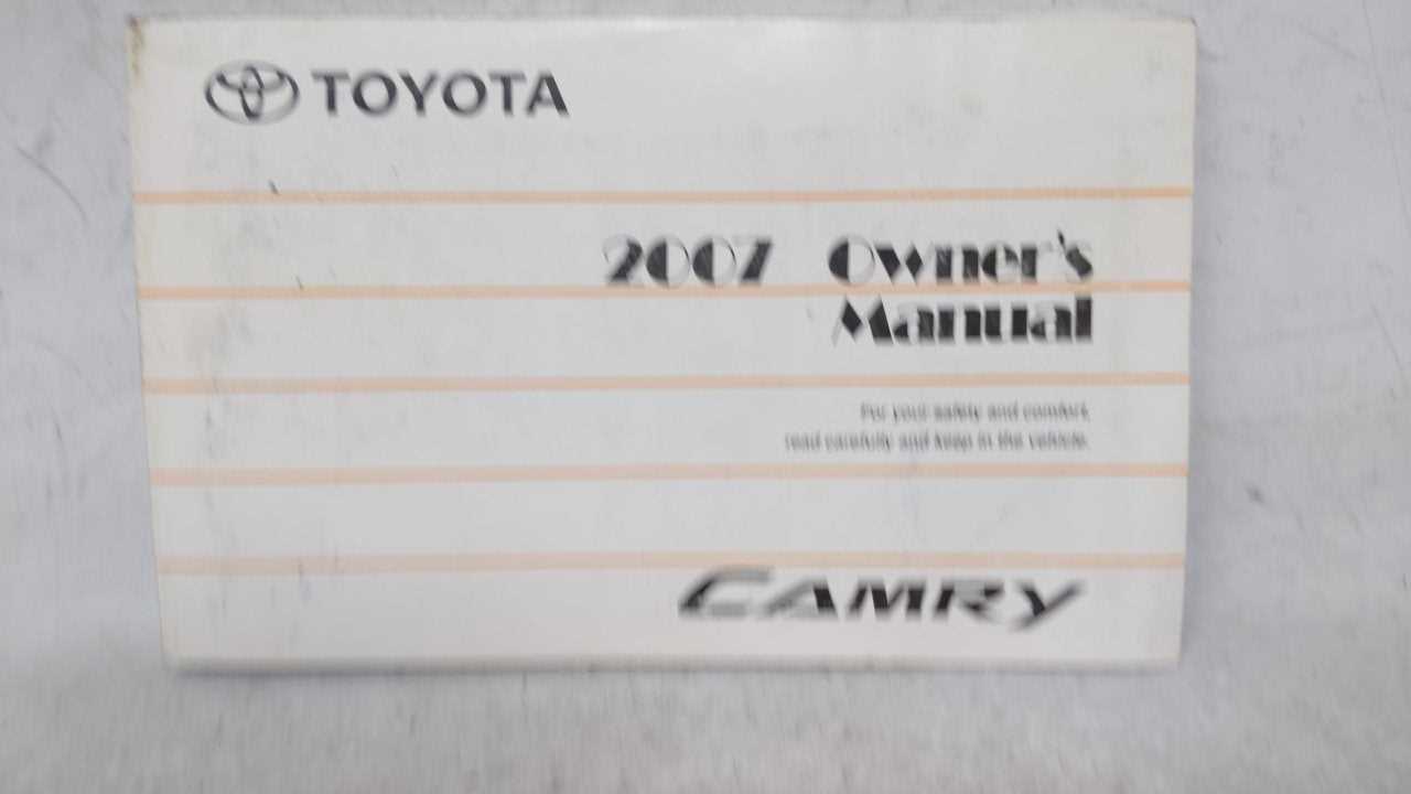 2007 camry owners manual