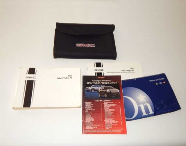 2007 gmc yukon denali owners manual