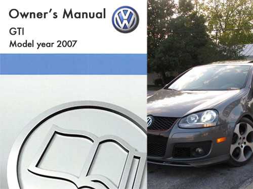 2007 gti owners manual