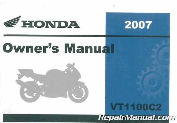 2007 honda shadow sabre 1100 owners manual