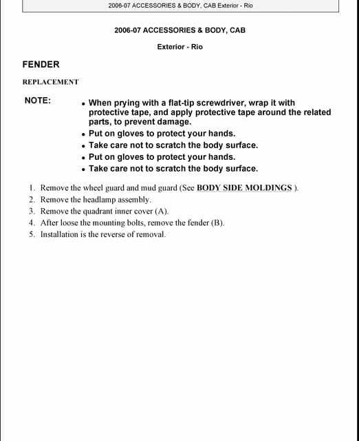 2007 kia rio owners manual