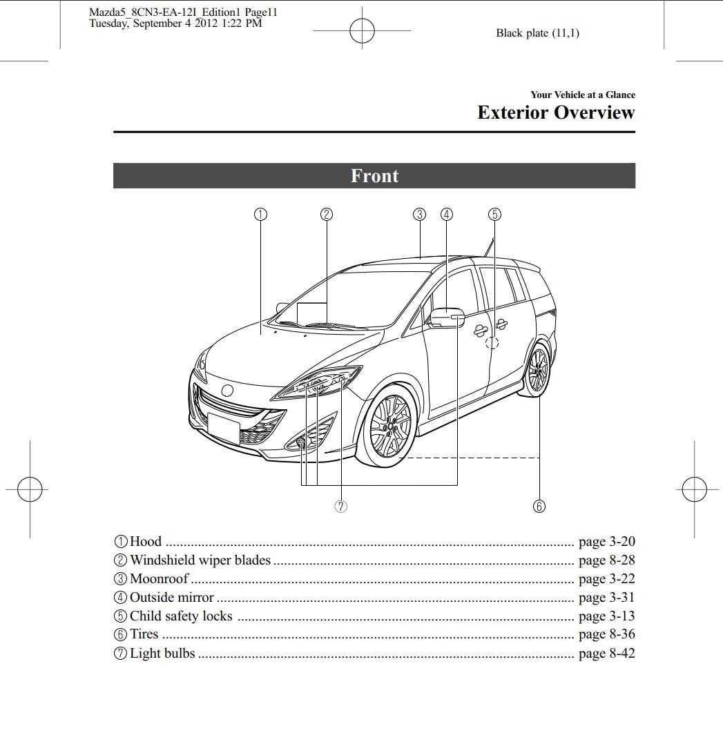 2007 mazda 5 owners manual