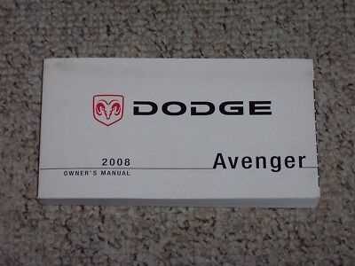 2008 avenger owners manual