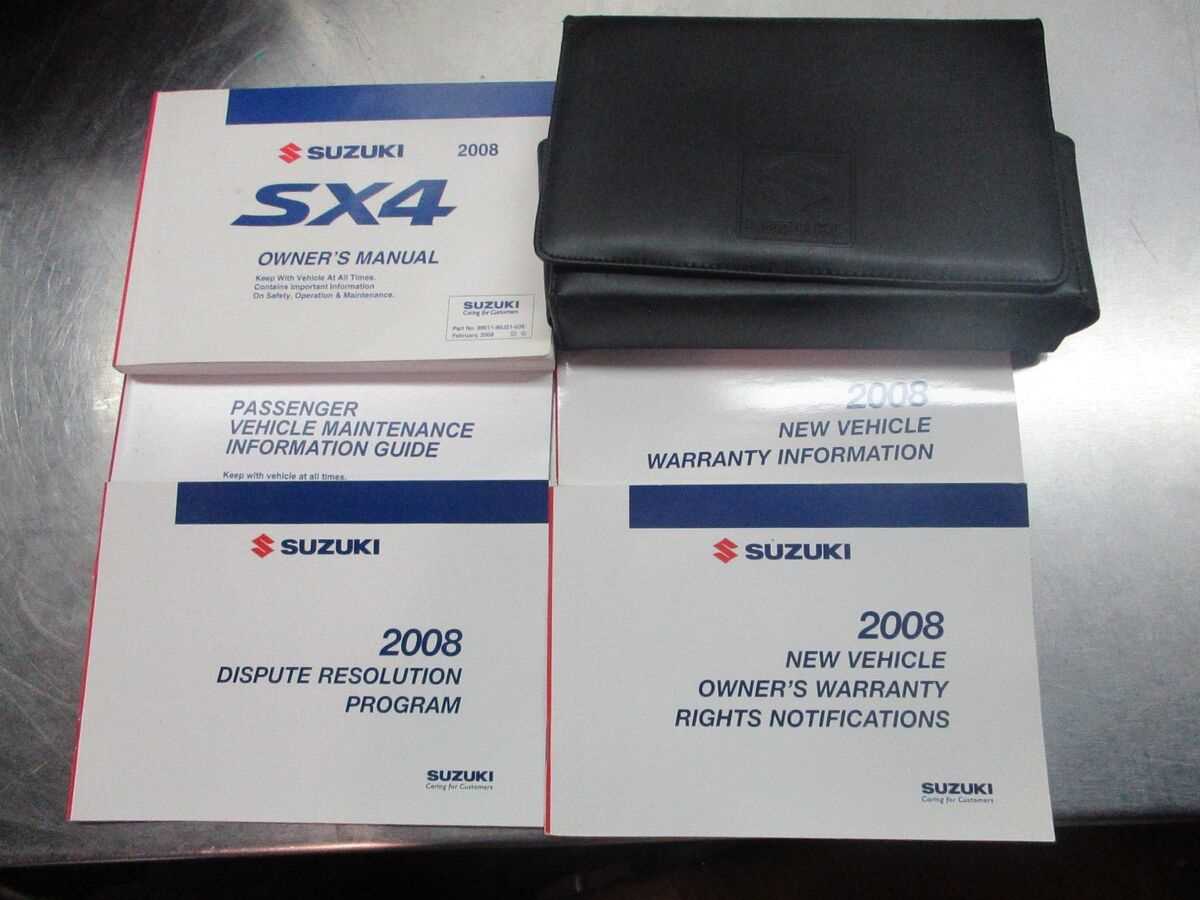 2008 suzuki sx4 owners manual