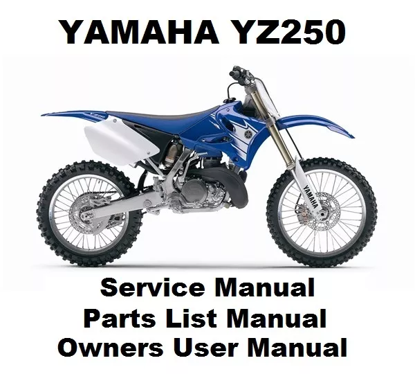 2008 yamaha yz250f owners manual