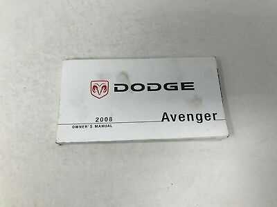 2008 avenger owners manual