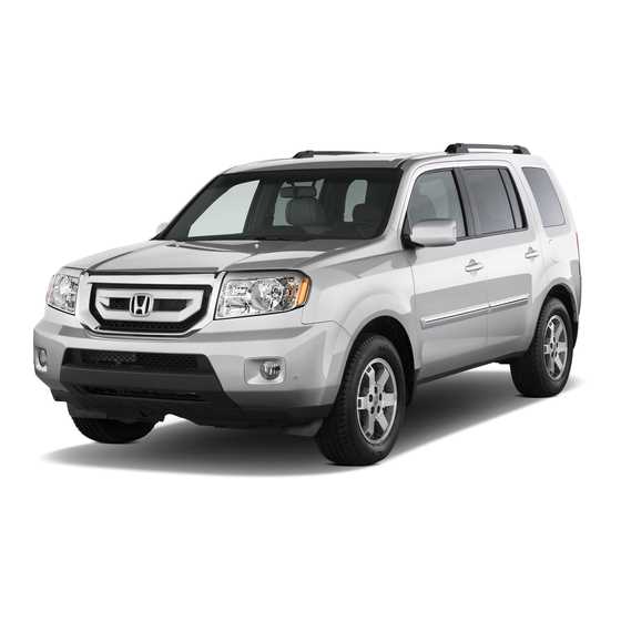 2008 honda pilot owners manual