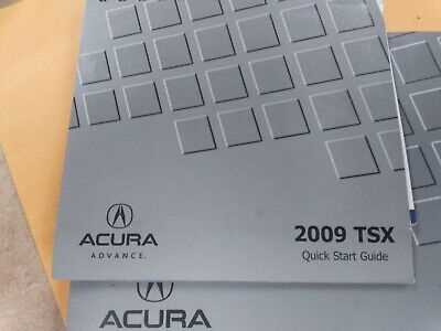 2009 acura tsx owners manual