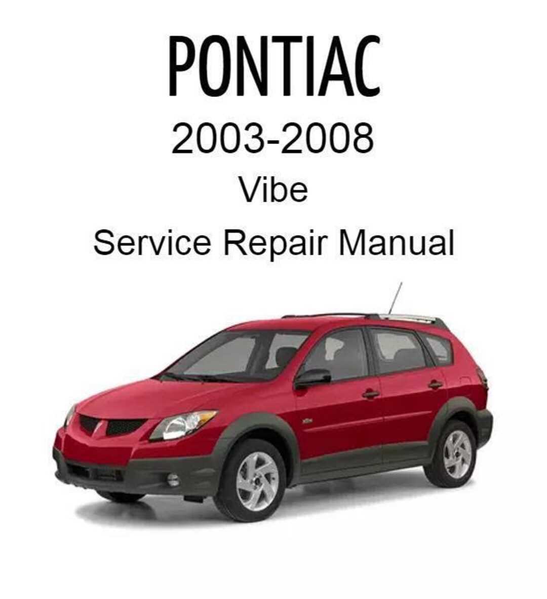 2009 pontiac vibe owners manual