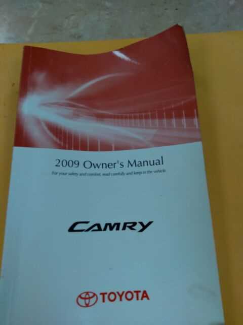 2009 toyota camry le owners manual