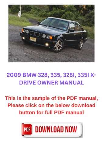 2009 bmw 335i owners manual