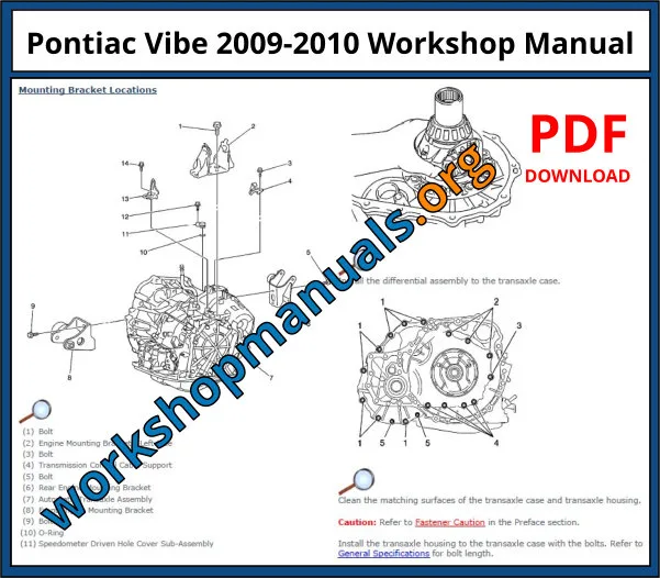 2009 pontiac vibe owners manual