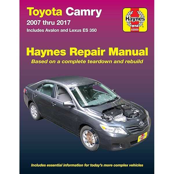 2009 toyota camry le owners manual