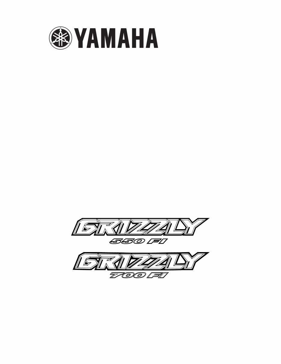 2009 yamaha grizzly 700 owners manual