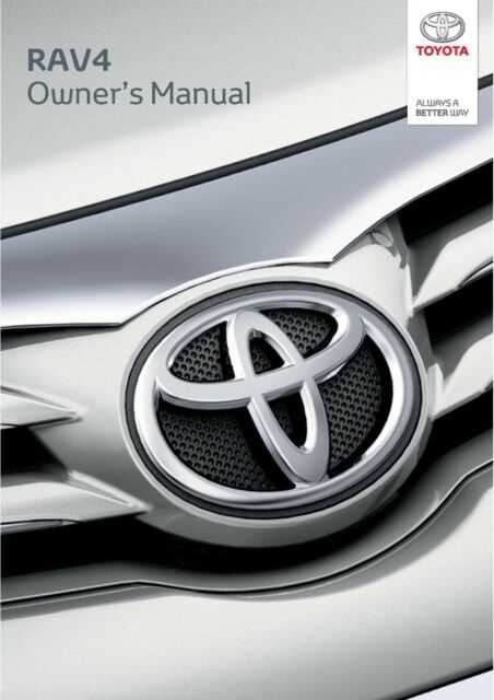 2010 toyota rav4 limited owners manual