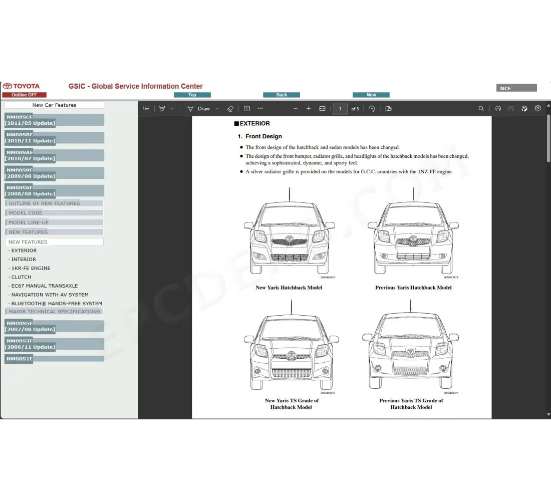 2010 yaris owners manual