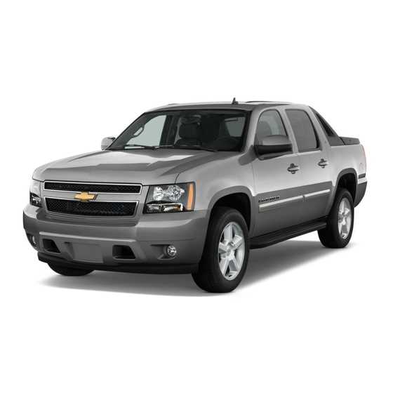 2010 chevy avalanche owners manual