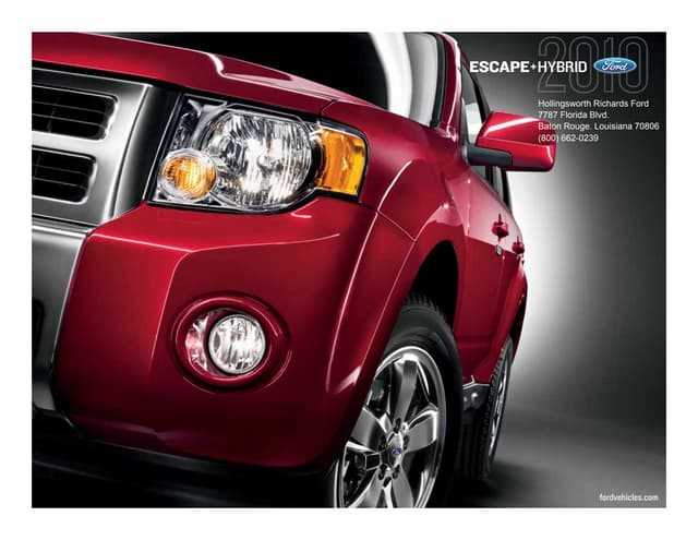 2010 ford escape limited owners manual