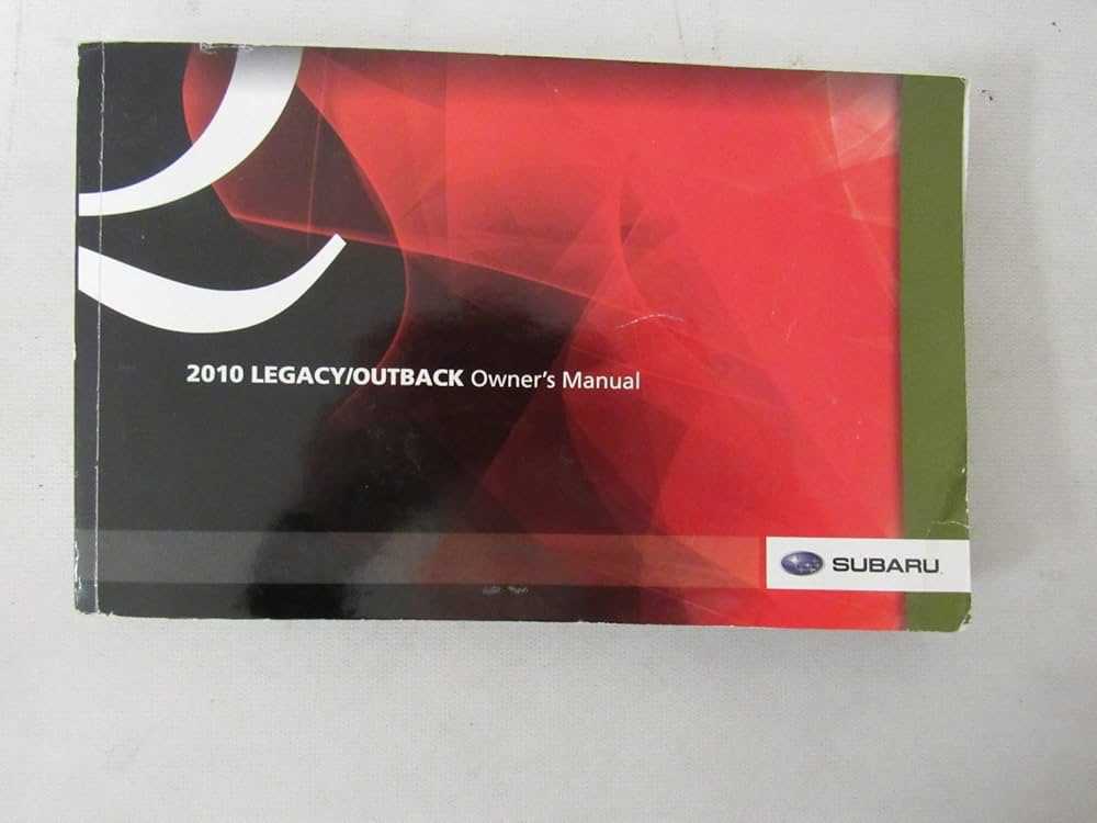 2010 subaru legacy owners manual