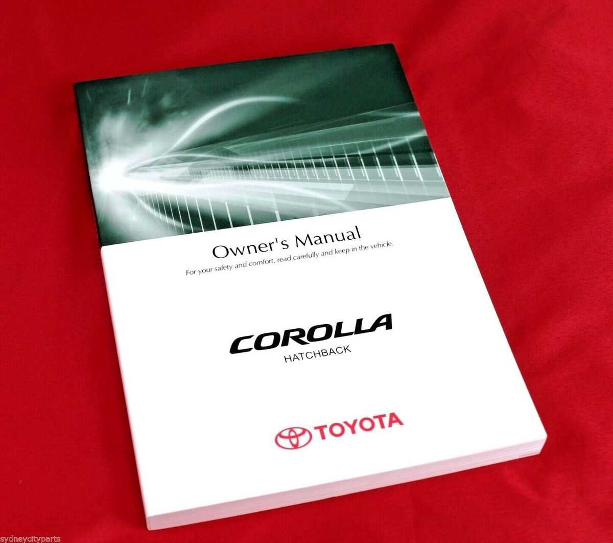 2010 toyota corolla s owners manual