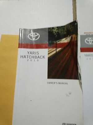 2010 toyota yaris hatchback owners manual