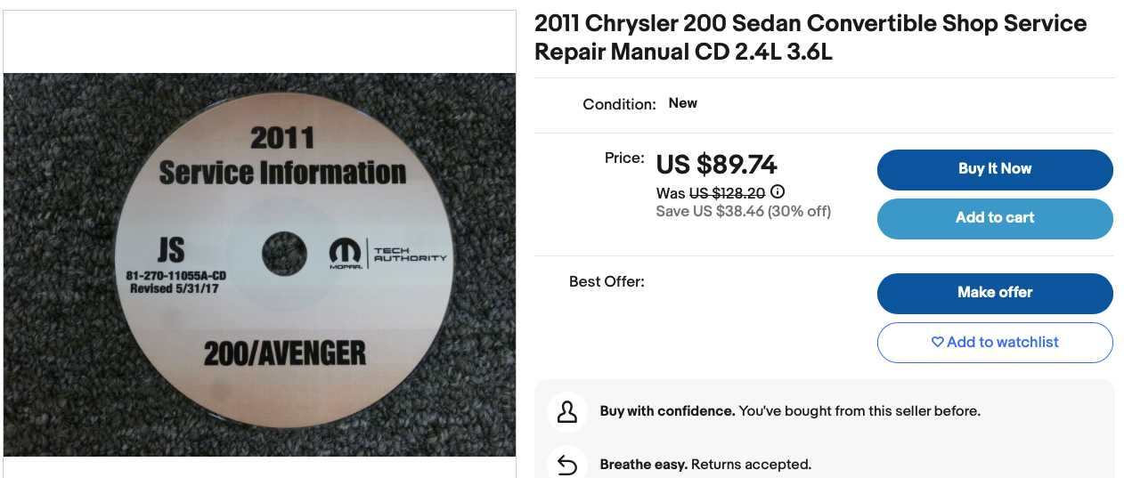 2011 chrysler 200 owners manual