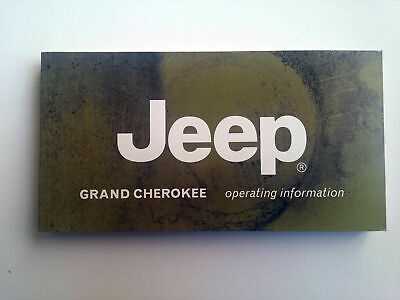 2011 jeep grand cherokee owners manual