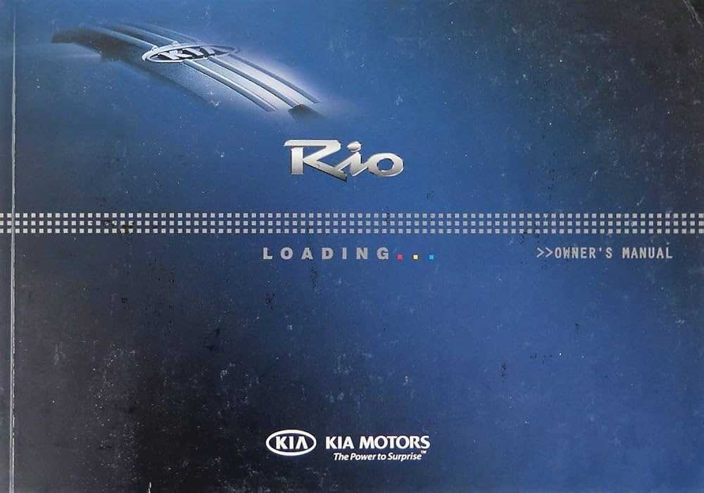 2011 kia rio owners manual